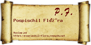 Pospischil Flóra névjegykártya